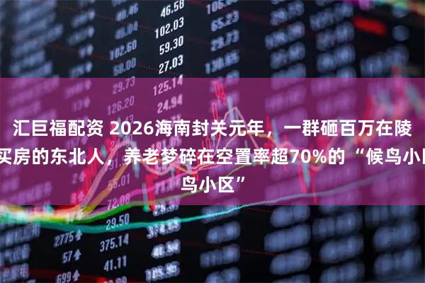 汇巨福配资 2026海南封关元年，一群砸百万在陵水买房的东北人，养老梦碎在空置率超70%的 “候鸟小区”
