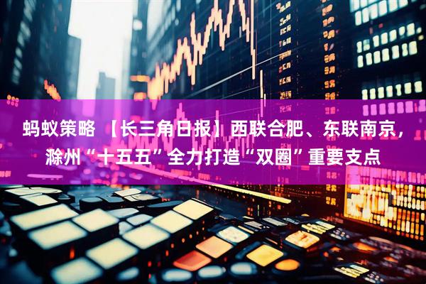 蚂蚁策略 【长三角日报】西联合肥、东联南京，滁州“十五五”全力打造“双圈”重要支点